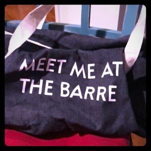 Brand New Meet me at the Bar gym bag